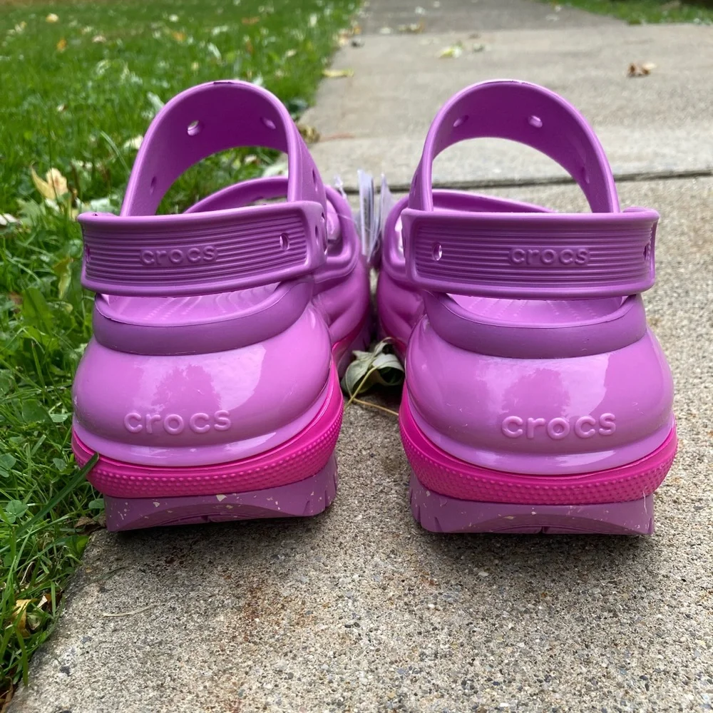 Crocs Mega Crush Platform Sandal Bubble Purple Pink NEW WITH TAGS